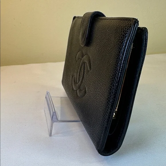 CHANEL CC Caviar Black Long Wallet Made in France - Picture 8 of 16